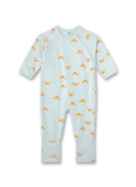 Jungen Strampler hellblau Krabben